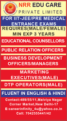 Job Opening in NRR Institute Delhi NCR