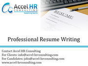 Professional Resume Writing,  CV Writing in India & Dubai