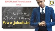 HNGU Asst Professor Recruitment 2019