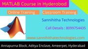 MATLAB Training in Hyderabad - MATLAB online Training in Hyderabad