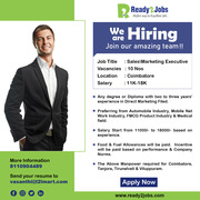 We are hiring Sales/Marketing Executive